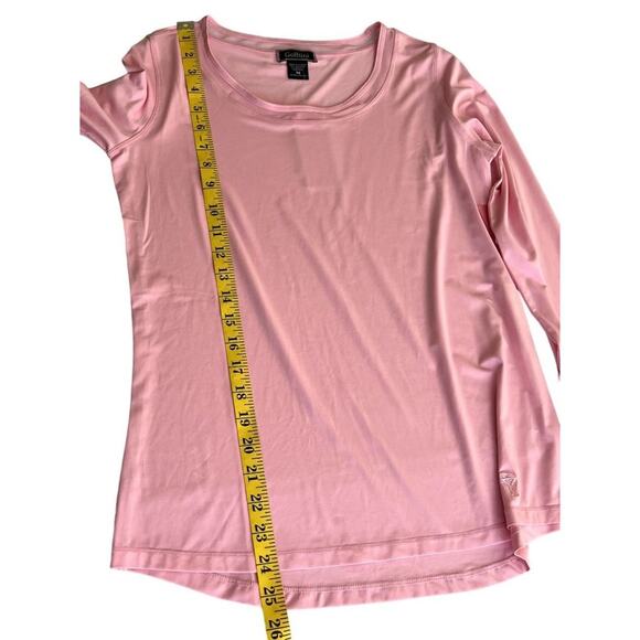 Golftini Golf Top Polo Shirt Women Medium Pink Long Sleeve UPF 30 Sun Protection - Picture 5 of 13
